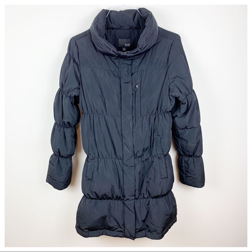 Ana A New Approach Black Goose‎ Down Puffer Coat